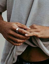 Jstyle Stainless Steel Wedding Rings for Men Women