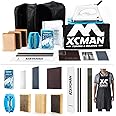 XCMAN Complete Ski Snowboard Tuning and Waxing Kit with Waxing Iron,Universal Wax,Edge Tuner,Brush,Wax Scraper,Ptex