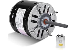 NVCYUV DL1056 Sleeve Bearing Direct Drive Blower Motor 1/2 HP, 1075 RPM, 3 Speed, 115 Volts 8 Amps, 48 Frame, Sleeve Bearing Compatible with A.O.Smith/Century/GE/Fasco/Emerson/Franklin/Dayton