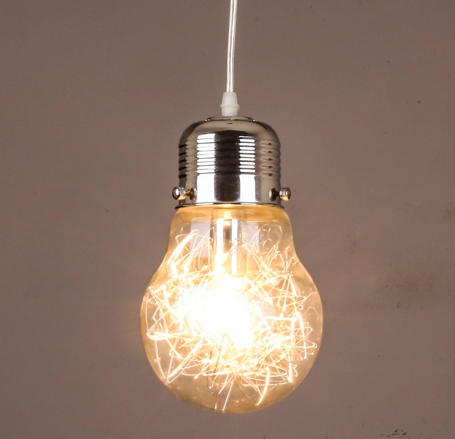 Saint Mossi Glass Bulb Chandelier Modern & Contemporary Ceiling Pendant Light 1 E12 Bulb Required H10" X D6"