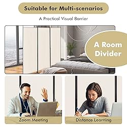 Giantex 3 Panel Folding Room Divider with Rollers