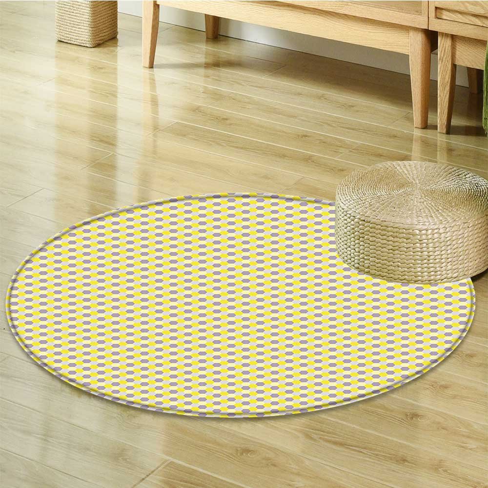 Amazon Com Round Rugs For Bedroom Shapes In Soft Yellow And