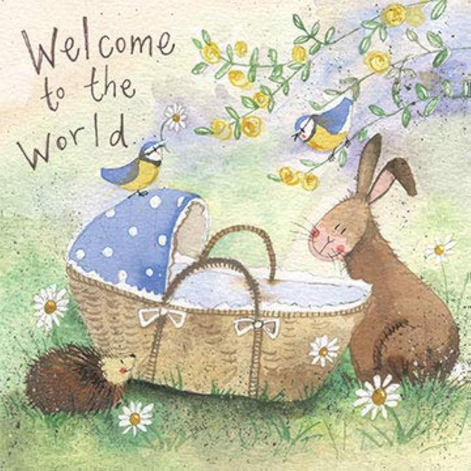 ALEX CLARK Welcome to The World Baby Card