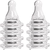 Avima Baby Anti Colic Nipples for Standard Neck Bottles, Silicone Breast Like Nipples - 6 to 9+ Months, Fast Flow, Level 3 (Pack of 6)