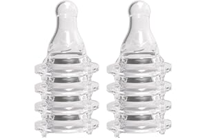 Avima Baby Anti Colic Nipples for Standard Neck Bottles, Silicone Breast Like Nipples - 6 to 9+ Months, Fast Flow, Level 3 (Pack of 6)