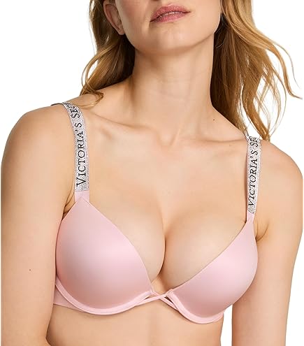 Victoria's Secret Bra Bombshell Add 2 Cups Shimmer Lace (32C, Blue