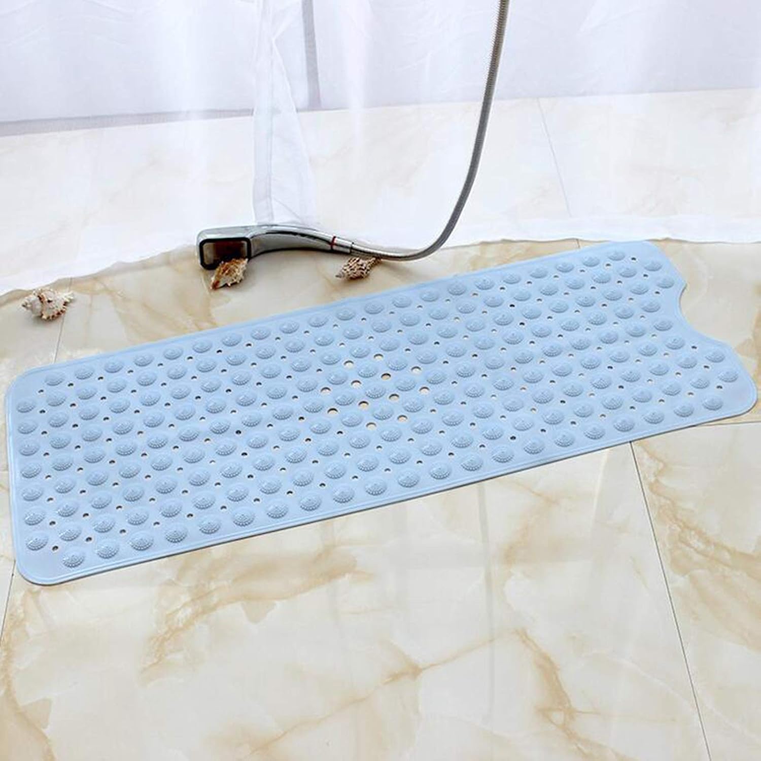 Yosoo Shower Stall Mat, Bath Tub Mats Shower Bath Mat Suction Cup Non‑Slip Bathroom Mat Safety Massage Pad for Bathroom Shower Floors: Home & Kitchen