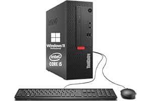 Lenovo ThinkCentre M710e SFF Desktop, Quad Core i5-7400, 16GB RAM, 512GB SSD, VGA, DisplayPort, Keyboard and Mouse, WiFi, BT,