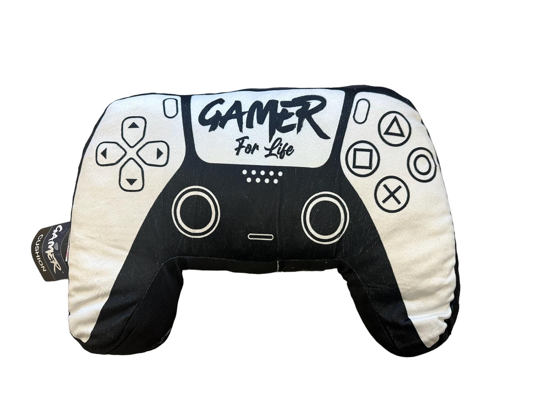 Gamer Controller Shaped Cushion Pillow | Super Soft Two Sided | Controller Design | Perfect for Any Gamer's Room Or Bedroom, Multi, 40 x 32cm