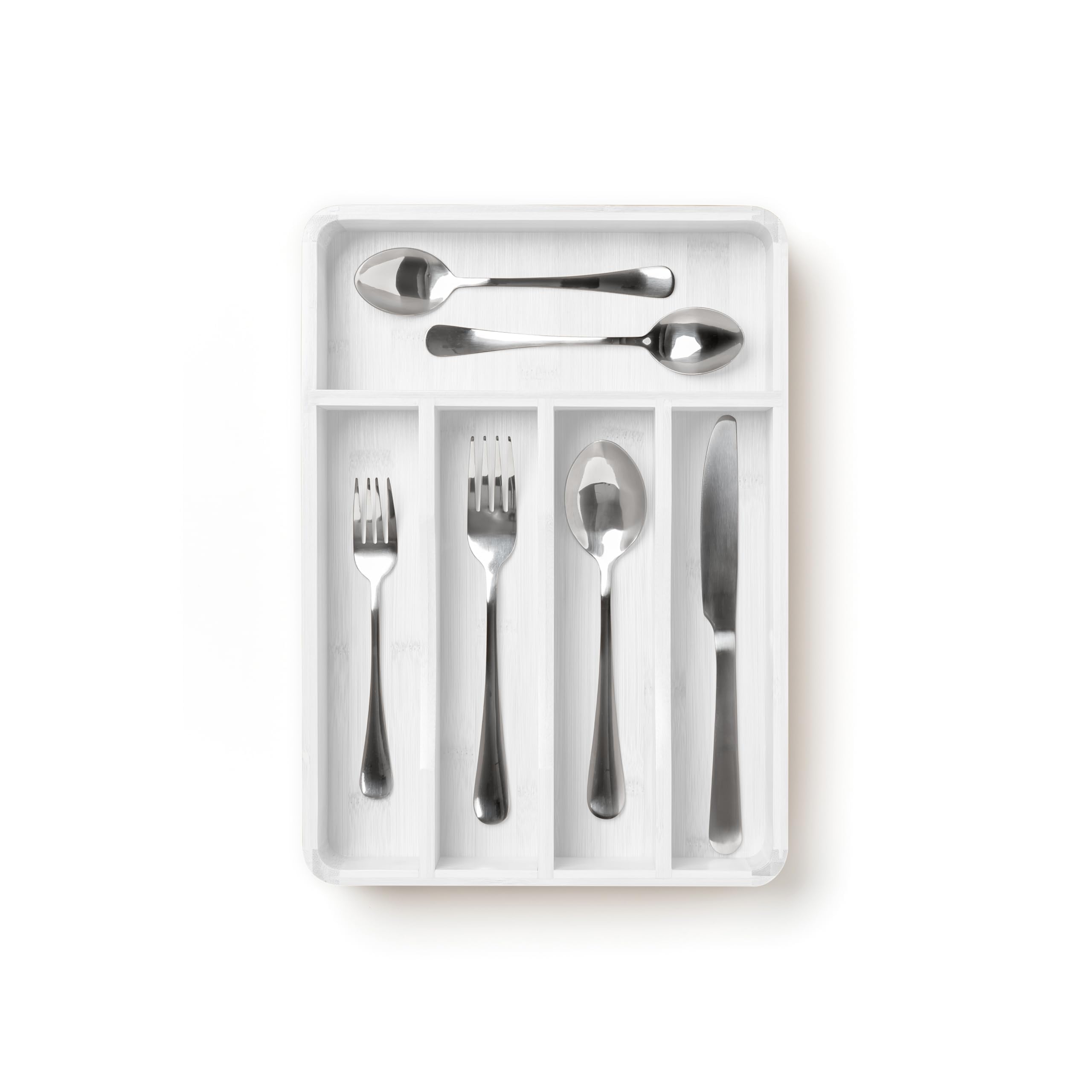 Photo 1 of SMIRLY Silverware Drawer Organizer – Bamboo Kitchen Drawer Organizer, Adjustable Utensil Holder and Cutlery Tray, Drawer Dividers for Flatware and Kitchen Utensils
