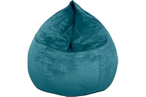 Dojo Teardrop Bean Bag Chair (Filled) - Plush Ultra Soft Giant Bean Bag for Adults, Teens - Double Stitched, Easy to Clean (V