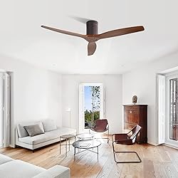 Sofucor 52 Inch Ceiling Fans No Light Flush Mount