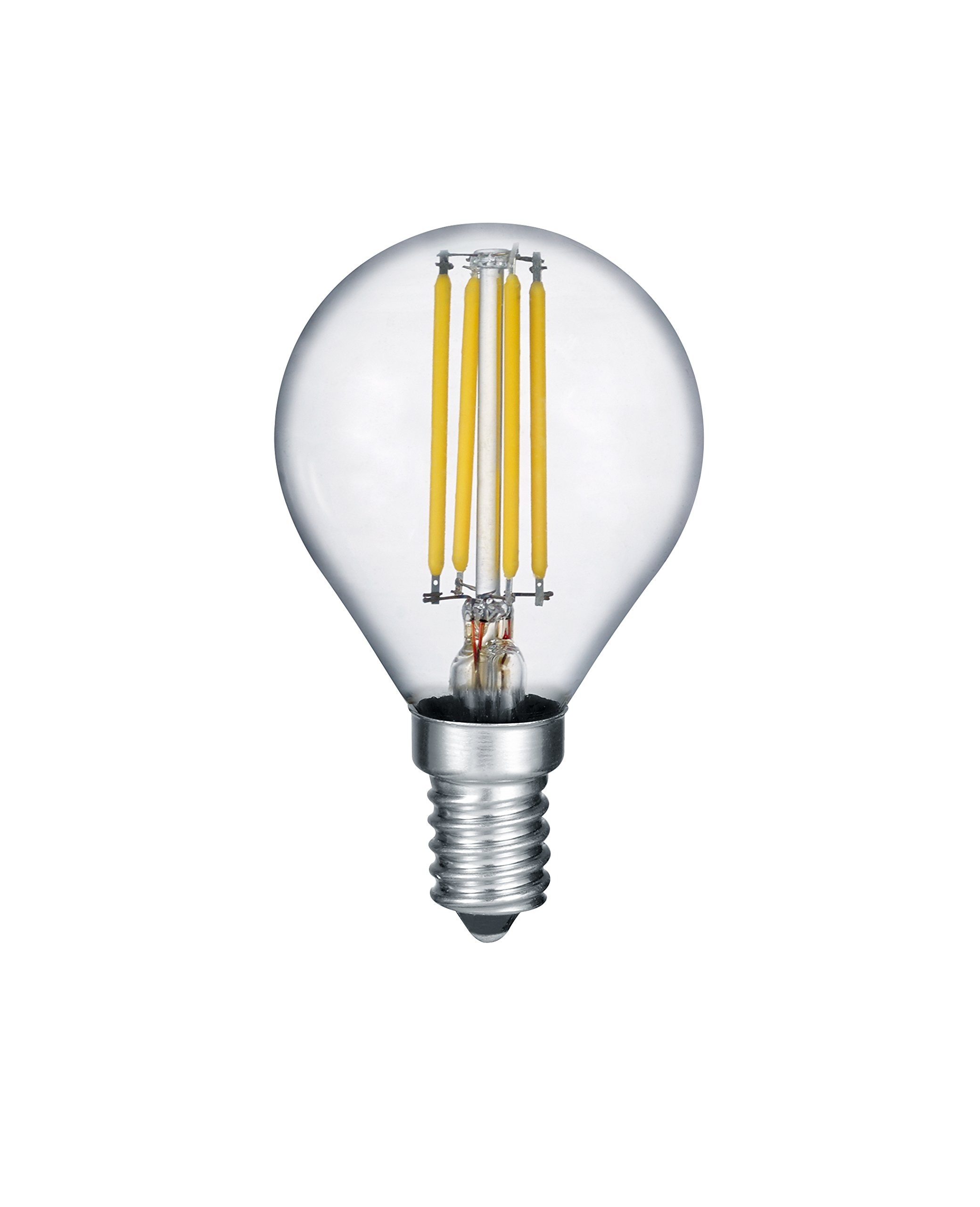 Trio Leuchten E14 4W Clear LED Light Bulb, Glass, 4.5 x 4.5 x 8 cm