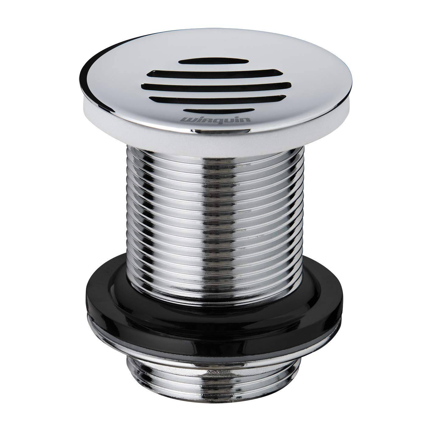 Wirquin 30723423 1.25" Brass Basin Waste Curved Free Flow Grid, Unslotted