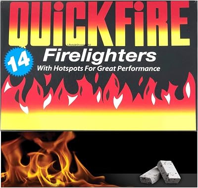 Quickfire Firelighters 6 Pack of 14 - Hotspots Burners BBQ Coal Wood Burners