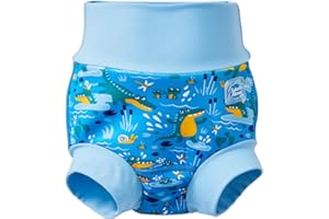 Splash About Happy Nappy Reusable Swim Diaper, Crocodile Swamp, 6-12 Months