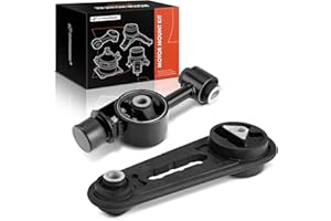 A-Premium Front and Rear Torque Strut Mount Kit Compatible with Nissan Versa 2007-2012, Cube 2009-2014, 1.8L, 2-PC Set, Repla