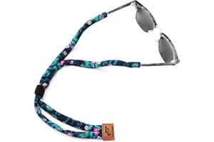 Pilotfish Premium Cotton Eyewear Retainer Sunglass Strap - Multiple Design Options - Soft & Durable Sunglass Holder