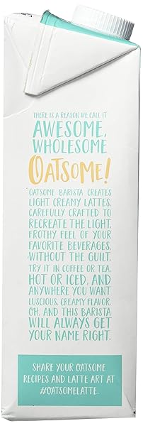 BETTERBODY FOODS OATSOME BARISTA ORGANIC OAT DRINK CREAMER 1-LITER CARTON