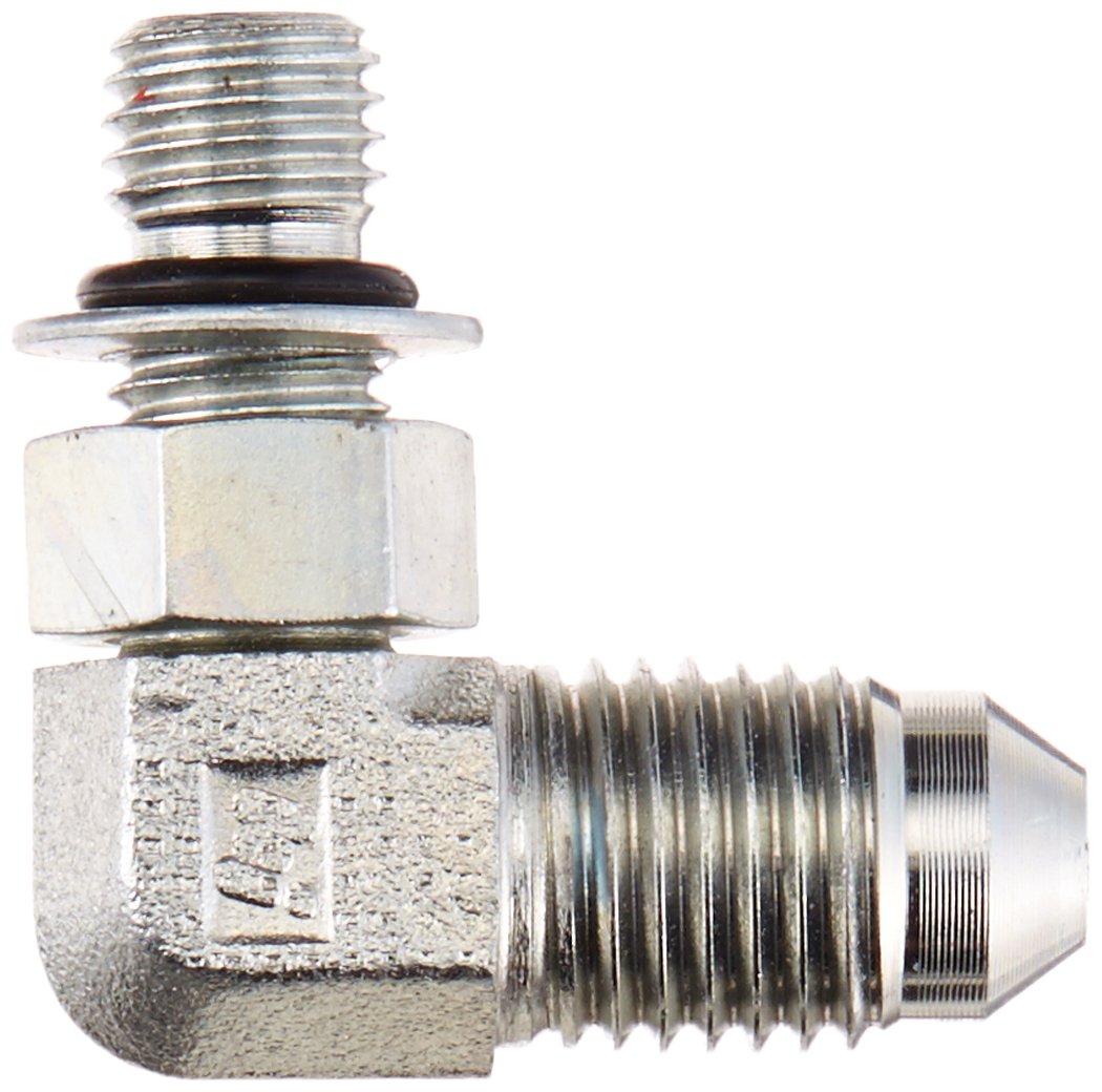 Brennan 68010810NWOFG Steel JIC Flared Tube Fitting 90 Degree Elbow 1/2 Tube OD JIC