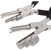 The Beadsmith Wrapper Pliers Combo – Wire Working Pliers – Big 7” (178mm) and Little 6” (152mm) – Use to Create Loops and Jump Rings and Protect Wire While Jewelry Making – 2 Piece Set