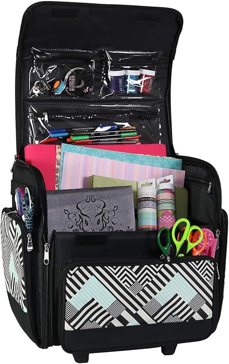 scrapbooking tote on wheels