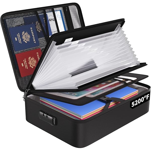 Porte-Documents Ignifuge 1022 ℉, 38 X 28 X 11 Cm Organiseur