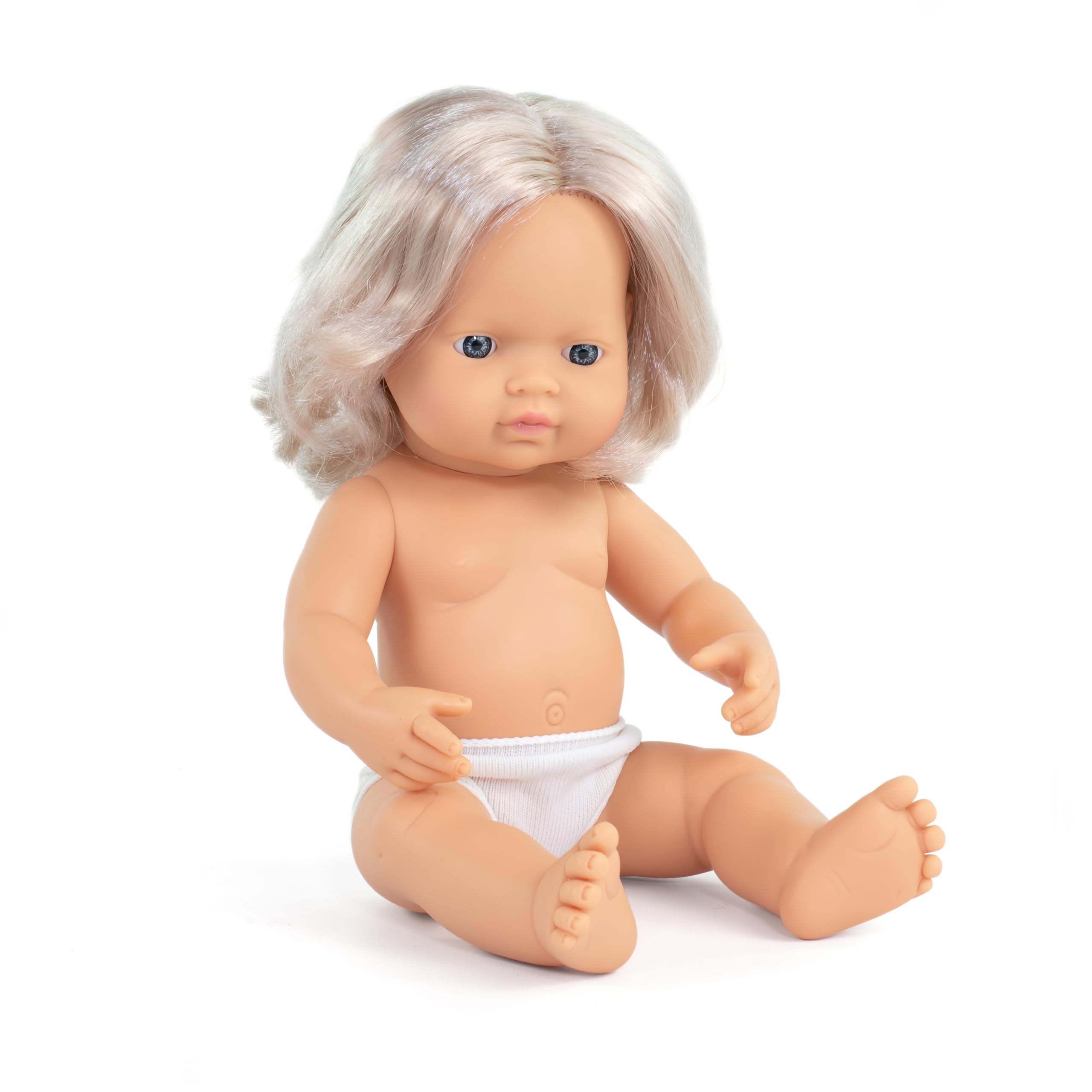 Miniland doll 31052 caucasian girl 38 cm