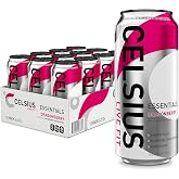 CELSIUS ESSENTIALS&trade; Sparkling Dragonberry, Sugar Free Performance Energy Drink, 16 Fl Oz (Pack of 12)