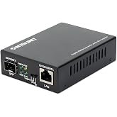 Intellinet Gigabit Media Converter with PoE++ Injector, 90W, SFP Slot | IEEE 802.3bt PoE++ 90W media converter with RJ45 to SFP, 328 ft copper, 75 mi fiber, fanless, TAA Compliant | 509688