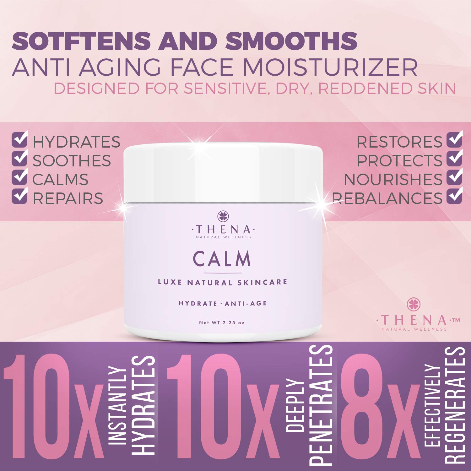 Organic Face Moisturizer Cream Ultra Hydrating Facial Cream With Hyaluronic Acid, Best Natural Anti aging Skin Care Facial Moisturizer For Women Men, Best Moisturizing Face Lotion Dry Combination Skin: Beauty