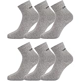 TISOKS Men's and Women's Anti Odor Anti Stink Deodorant Ankle Quarter Crew Sports Socks for Athletes Foot
