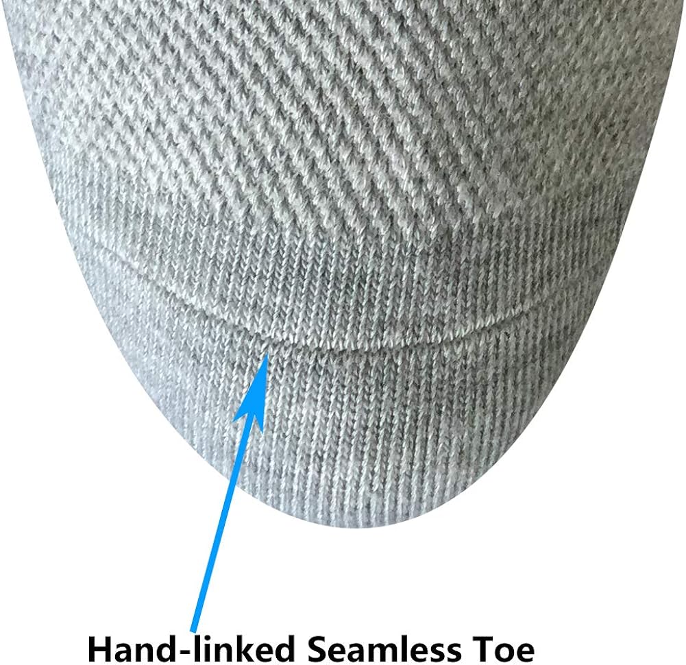 Well Knitting Diabetic Socks for Men & Women Non-Binding Top Crew Socks Quarter Socks 4 Pairs: Clothing