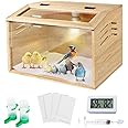 15.75” x 11.81” x 11.81” Chicken Brooder Box, Chick Brooder, Quail Coops, Snakes, Lizards, Turtles & Small Animals, Suitable for Chicken Coops, Baby Chicken Supplies & Nesting Boxes