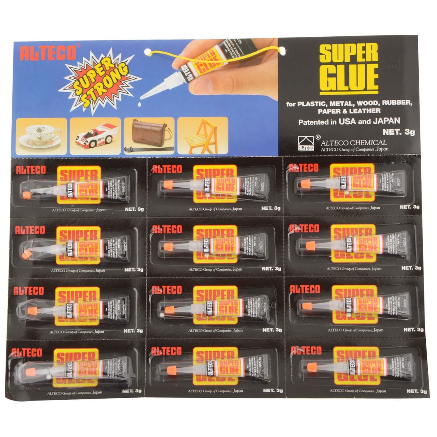 ALTECO Original Super Glue 3 Gm (1 x 12 Pieces) Amazon.in Home & Kitchen