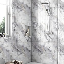 Chejiaye 10pcs Marble Peel and Stick Backsplash