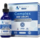 BioSource Labs Complex Diet Drops Liquid Supplement, 2 fl oz, 30-Day Supply | Weight management and appetite support for men and women, keto and intermittent fasting friendly, 2 fl oz bottle