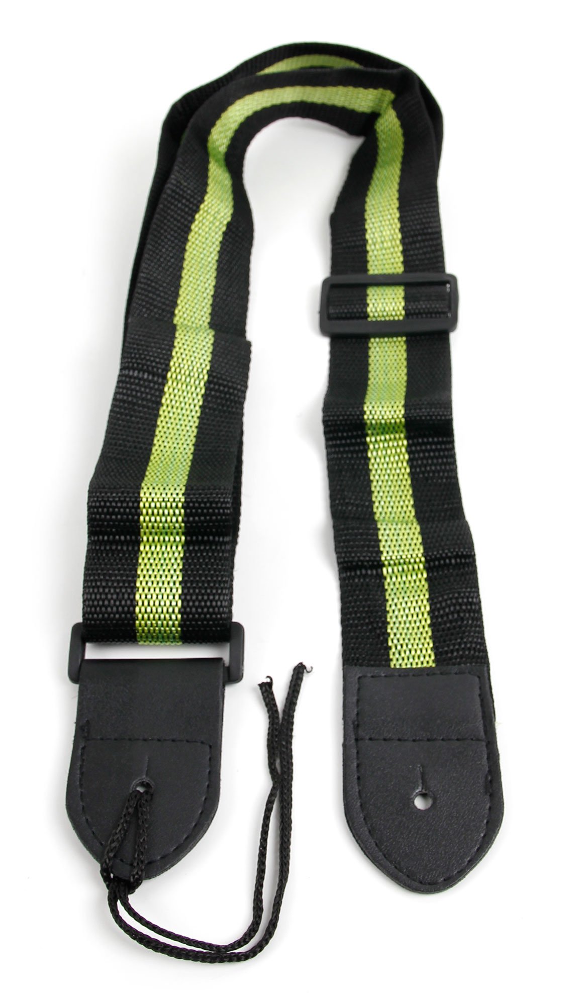 Black & Green Stripe Guitar Controller Strap For Guitar Hero & Rock Band Guitars On PS3, PS2, Xbox 360 & Wii (Compatible With Guitar Hero: Warriors of Rock, 6, 5, 4, 3, 2 & 1)
