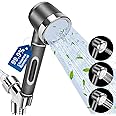 Luxsego Filtered Shower Head with Carbon Fiber Filter & KDF 55 Remove Chlorine, Water Softener Showerhead for Hard Water Built-in Calcium Sulfite Reduce Dry Skin, High Pressure Shower Wand with Hose