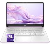 HP 14β³ Honey Lavender Lightweight Laptop, with Office 365 & Copilot AI, Intel 4-Core Processor, 4GB RAM Memory, 128GB SSD + 1TB Cloud Storage