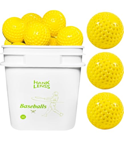 Balles D'entraînement Baseball Lsi – Jaunes, à Fossettes, Taille 11, Lot De 12, Neuves