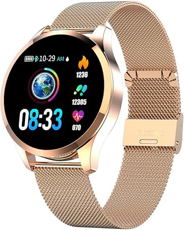 Smartwatch Mujer Hombre, Impermeable Reloj Inteligente Elegante ...