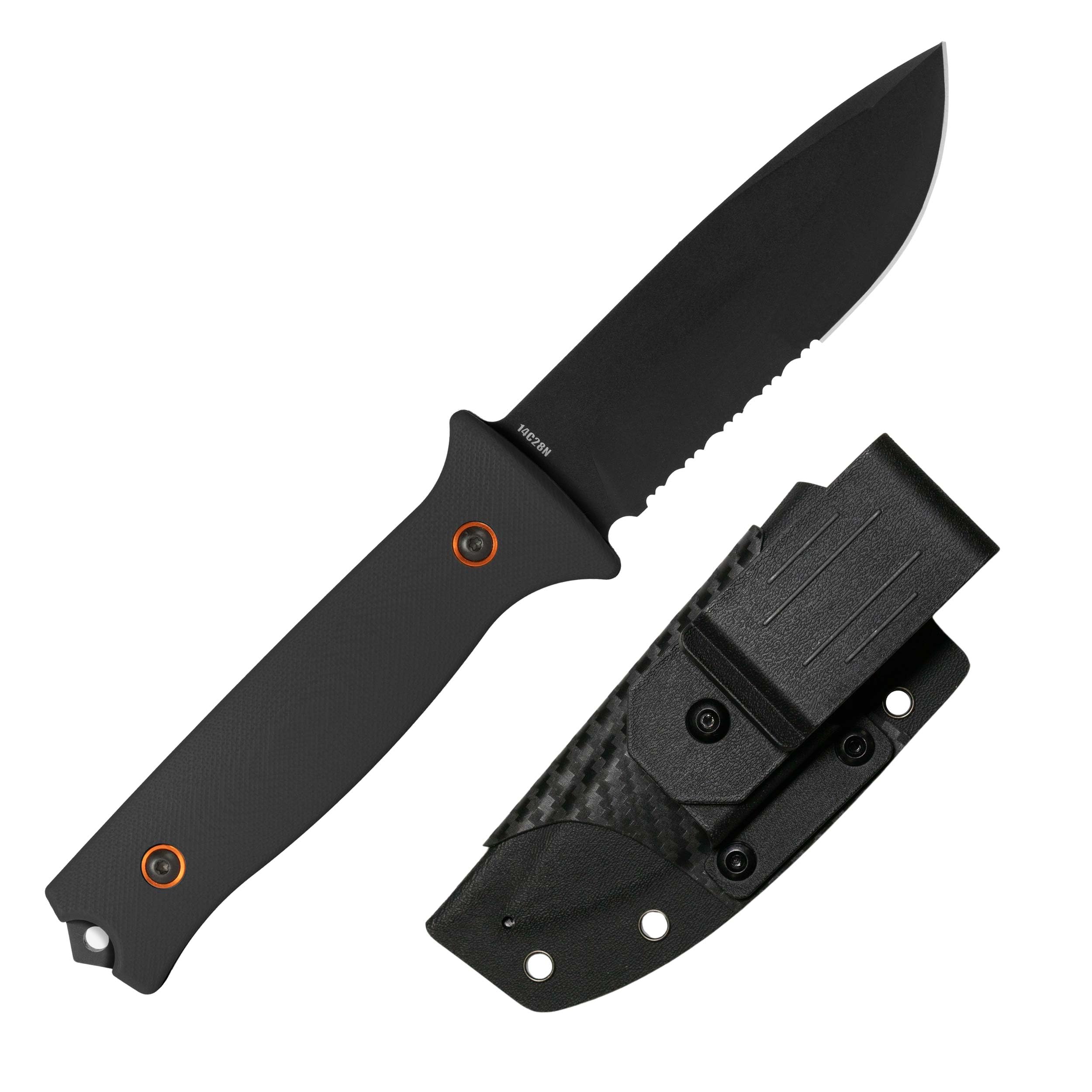 704 Gear Rogue Fixed Blade Knife | Serrated 4.5