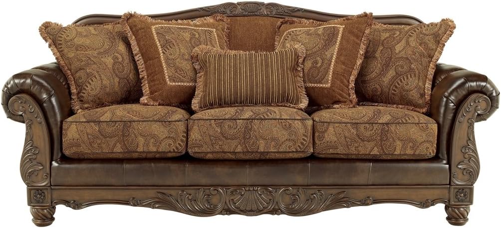 Amazon Com Signature Design By Ashley Fresco Sofa W 5 Pillows