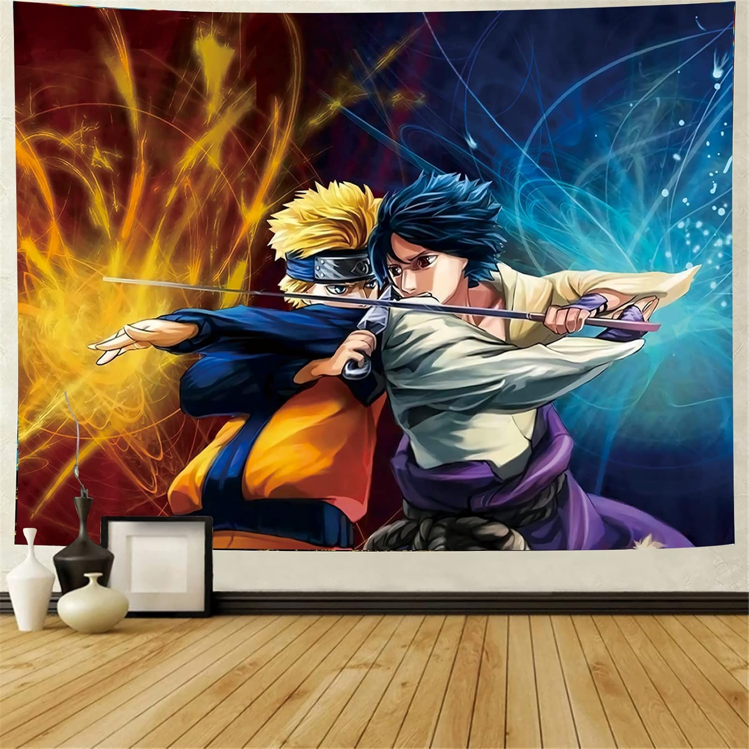 Tapestries - Wsoaam Poster Tapestry - Anime Decorations - Japanese Backgrounds - Anime Peripherals, Art Wall Hanging Wall Decor, Metal Poster, Dorm Bedroom Scroll 60x80in (Japanese Anime 11)