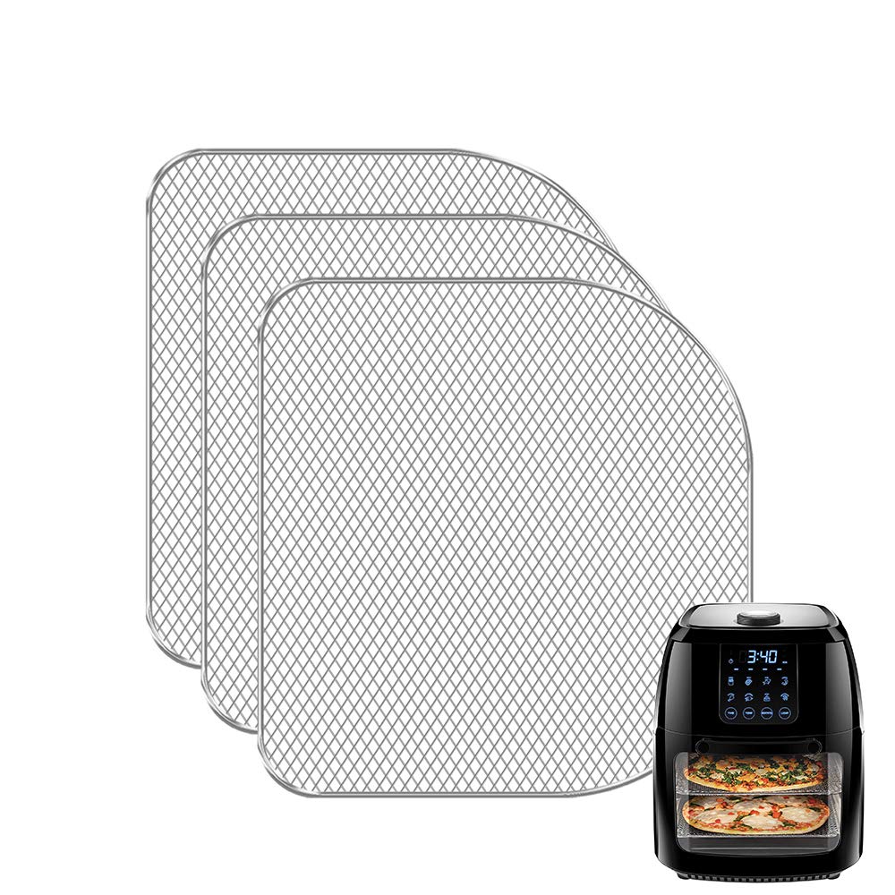 Replacement Dehydrator Racks for 6qt Chefman, Caynel and Power Air Fryer Oven, Dehydrate Fruits and Meats, Air Flow Racks, Removable Trays, Air Fryer Oven Accessories (3 Pieces)