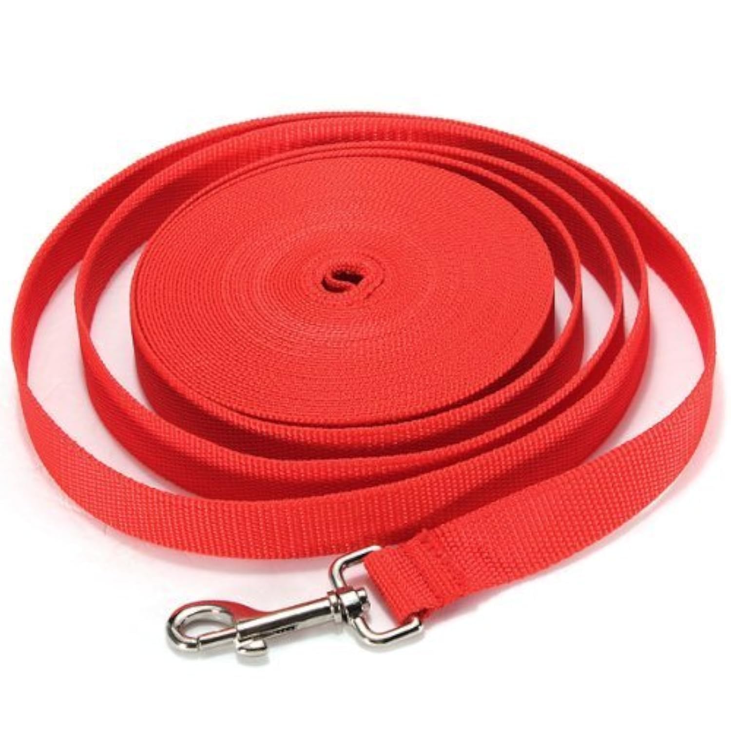 Dog Puppy Pet Puppy Training Obedience Lead Leash Recall Strong Durable Nylon Lead or Walk Traction Rope (66Feet/20M, Red)