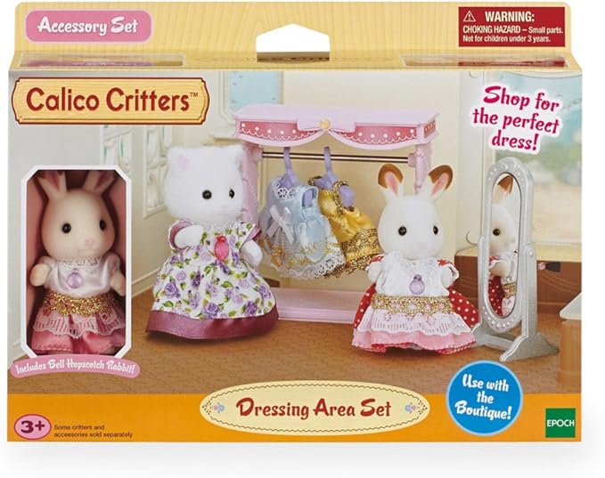 calico critters dressing area set