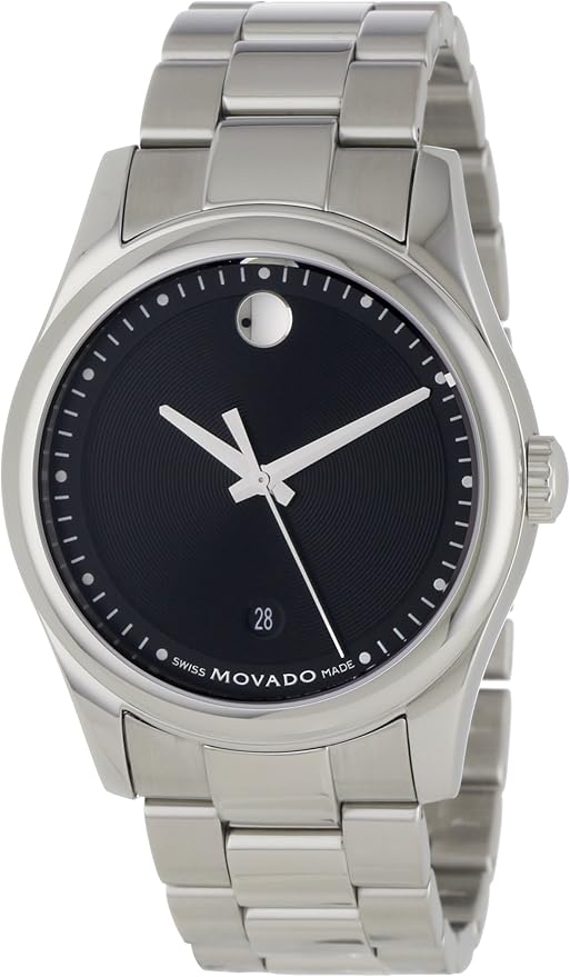 Movado Men's 0606481 Movado Sportivo StainlessSteel Black Museum Dial