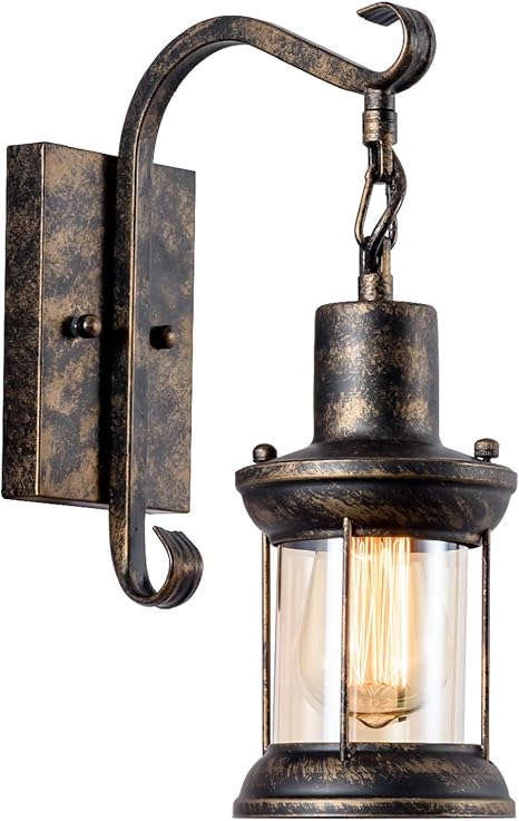 photo Vintage Home Interior Wall Sconces vintage wall sconces oil rubbed plug in industrial wall lights rustic 2 in 1 design glass shade lighting fixture with 6 6ft cord for indoor home